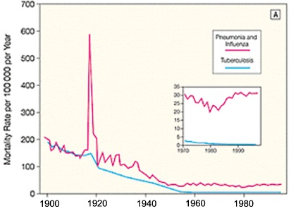 Pneumonia and Influenza (JAMA Graph)