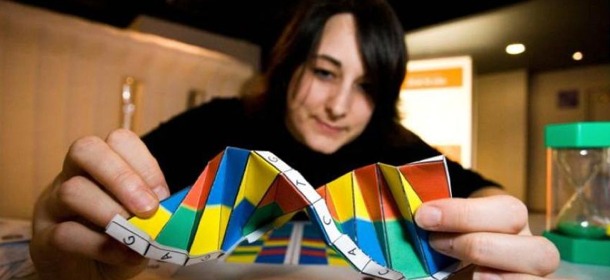 Double Helix in Origami, by Duncan Hull