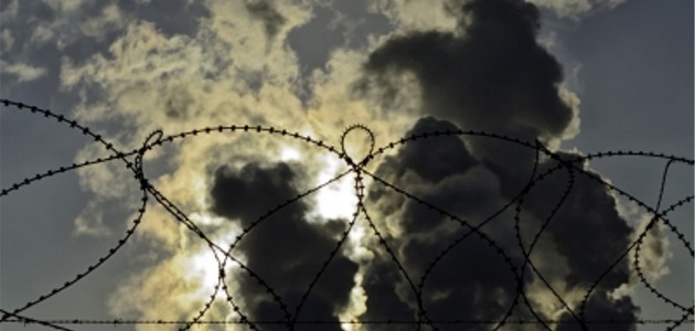 Barbed Wire, Threatening Sky