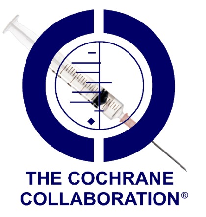 Cochrane Logo Over Syringe